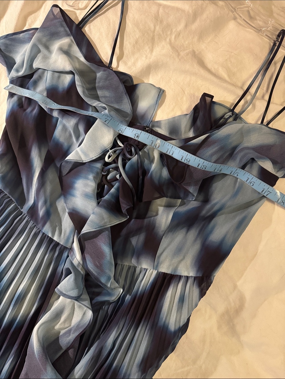 J.Crew Collection chiffon ruffle dress in blurry floral print CO422 - Picture 6 of 14
